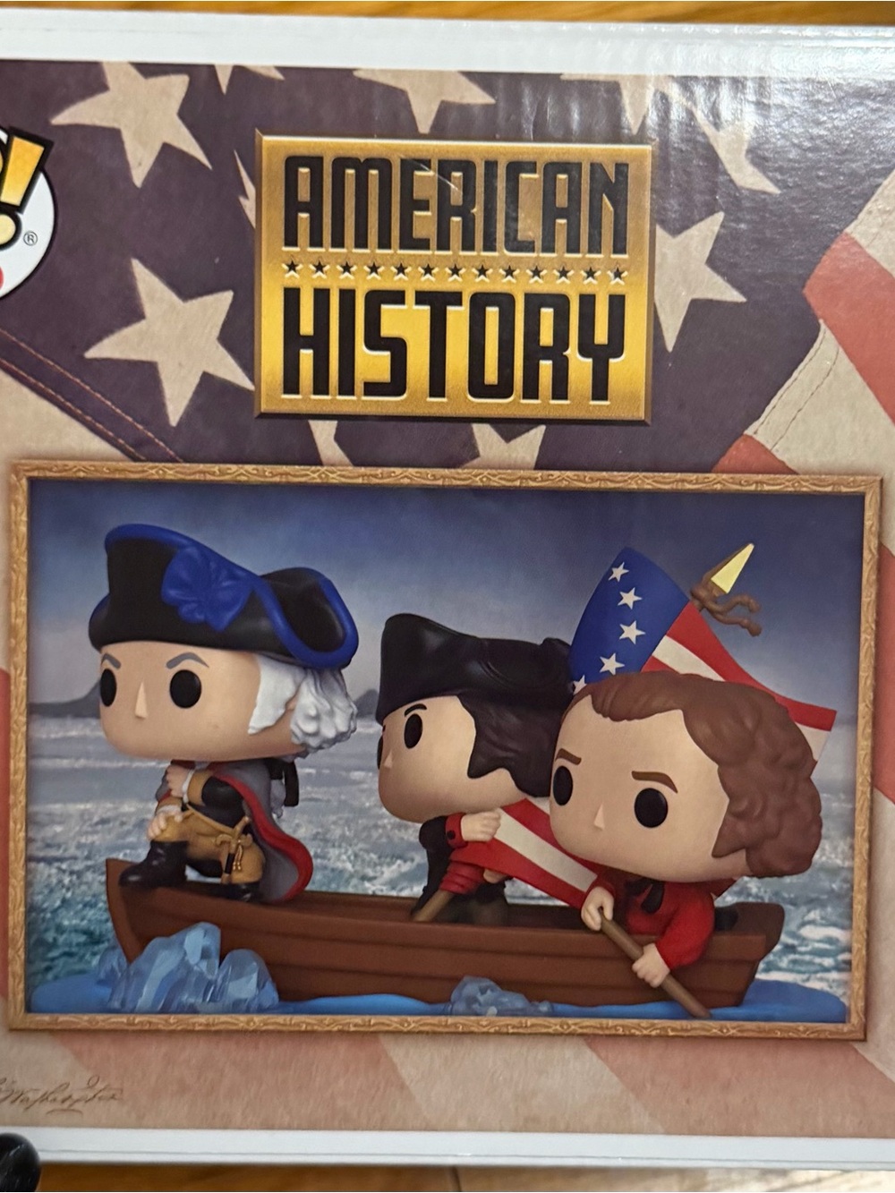 Funko Pop! Icons Washington Crossing the Delaware - Brown, Blue, White